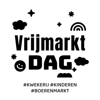 Leuke en schone plastic zak frame en tekst combinatie stijl te bevorderen en te informeren kinderen pre-markt