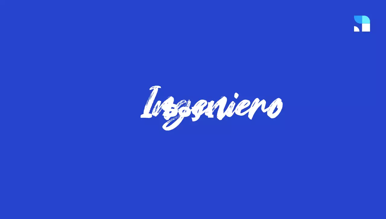 Diseño sencillo con títulos en cursiva resaltados en azul