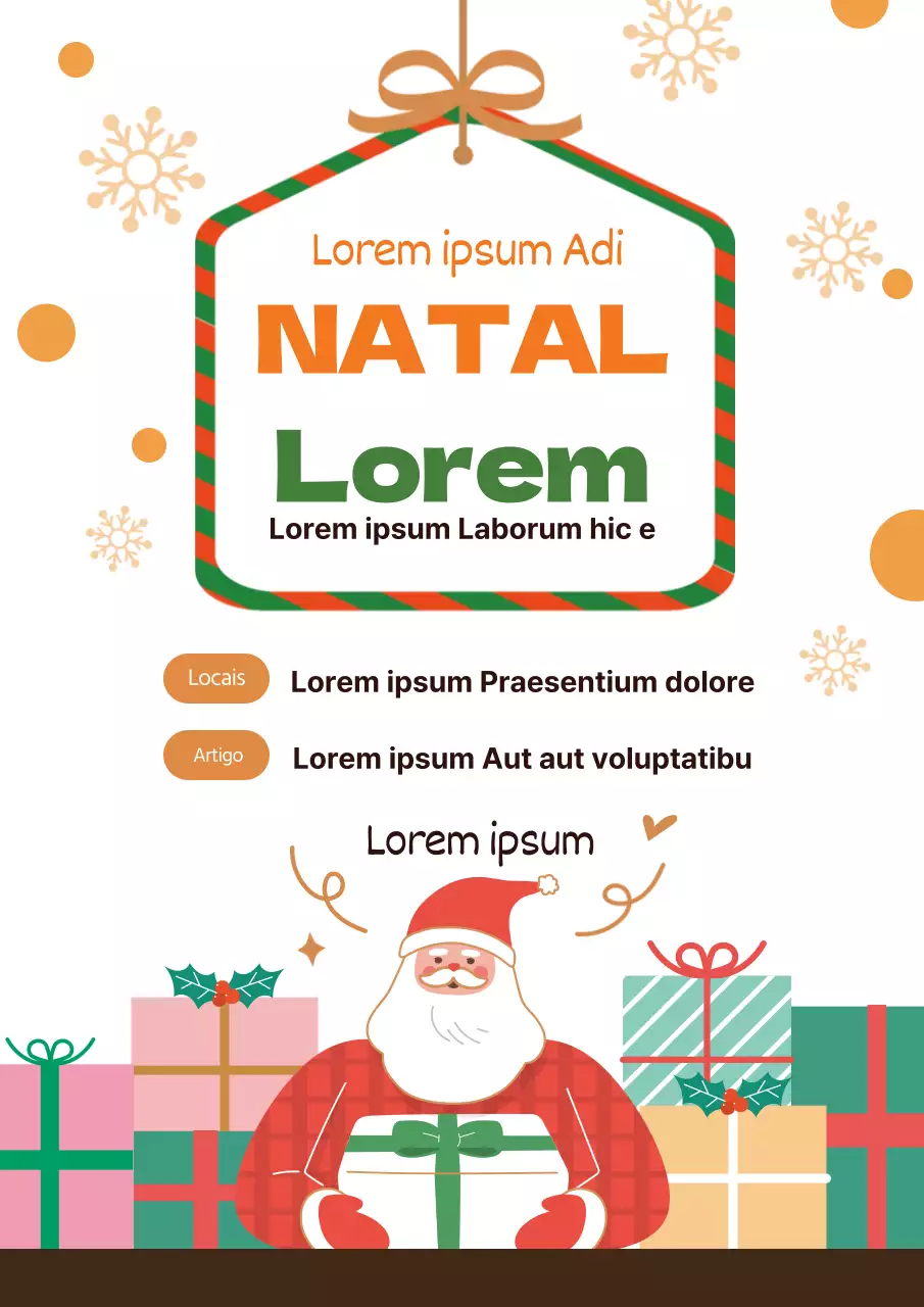 Ilustração vermelha Promoção de Natal da igreja