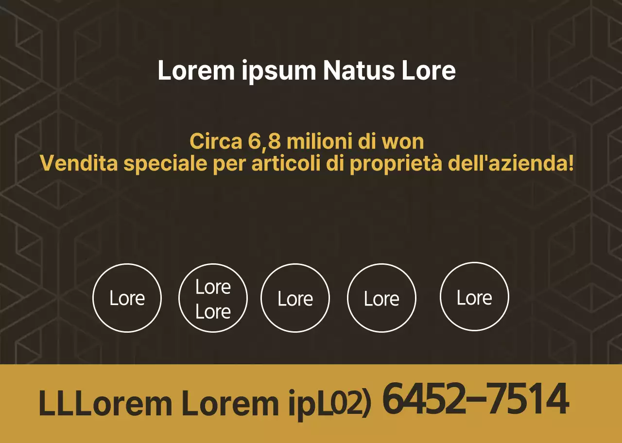 Promuovete la vostra proprietà di lusso in oro marrone