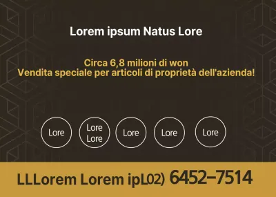 Promuovete la vostra proprietà di lusso in oro marrone