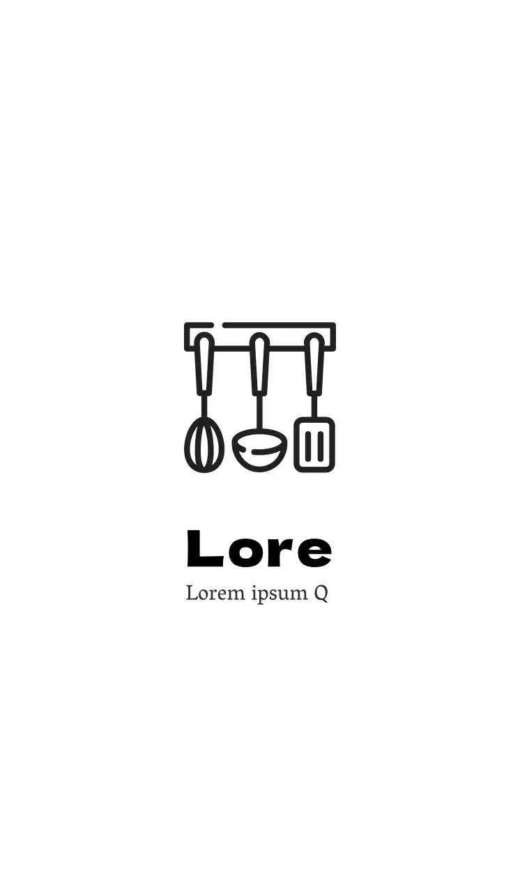 ilustração branca de um prato simples de restaurante