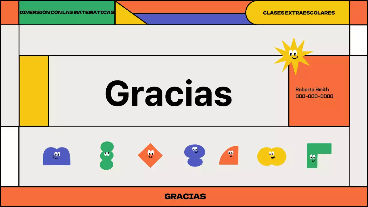 Propuesta de clases extraescolares de matemáticas lúdicas con formas geométricas de colores