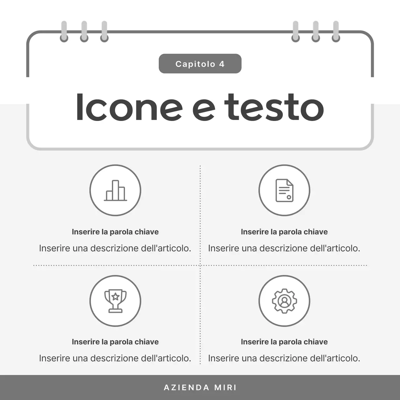 Messaggi aziendali semplici in bianco e nero