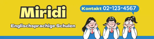 Gelb blau Zeichen Illustration Englisch Schule Förderung