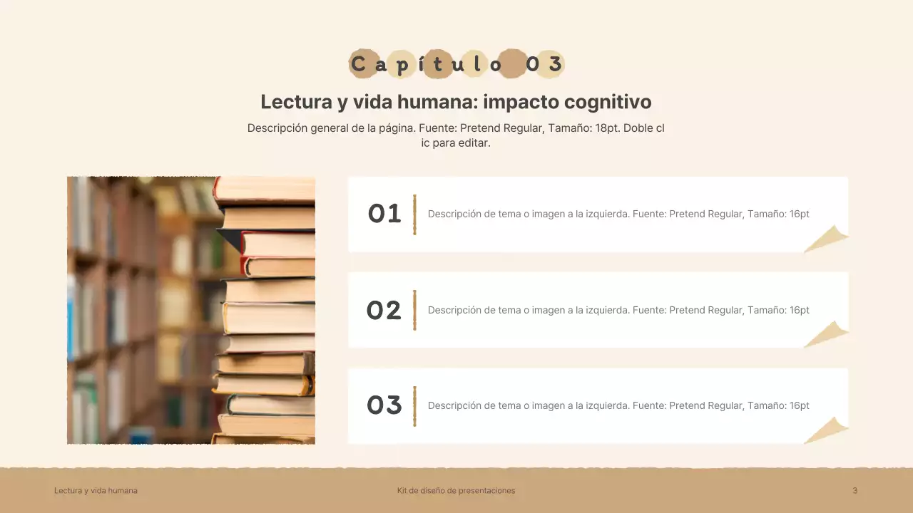 Kit de presentación con ilustraciones de libros sentimentales dibujadas a mano en marrón y verde