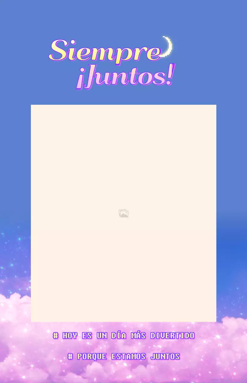 Nubes púrpuras de ensueño Concepto Photo Layout