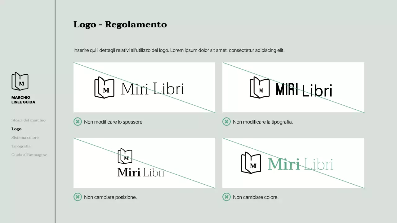 Linee guida per un'identità del marchio verde e pulita