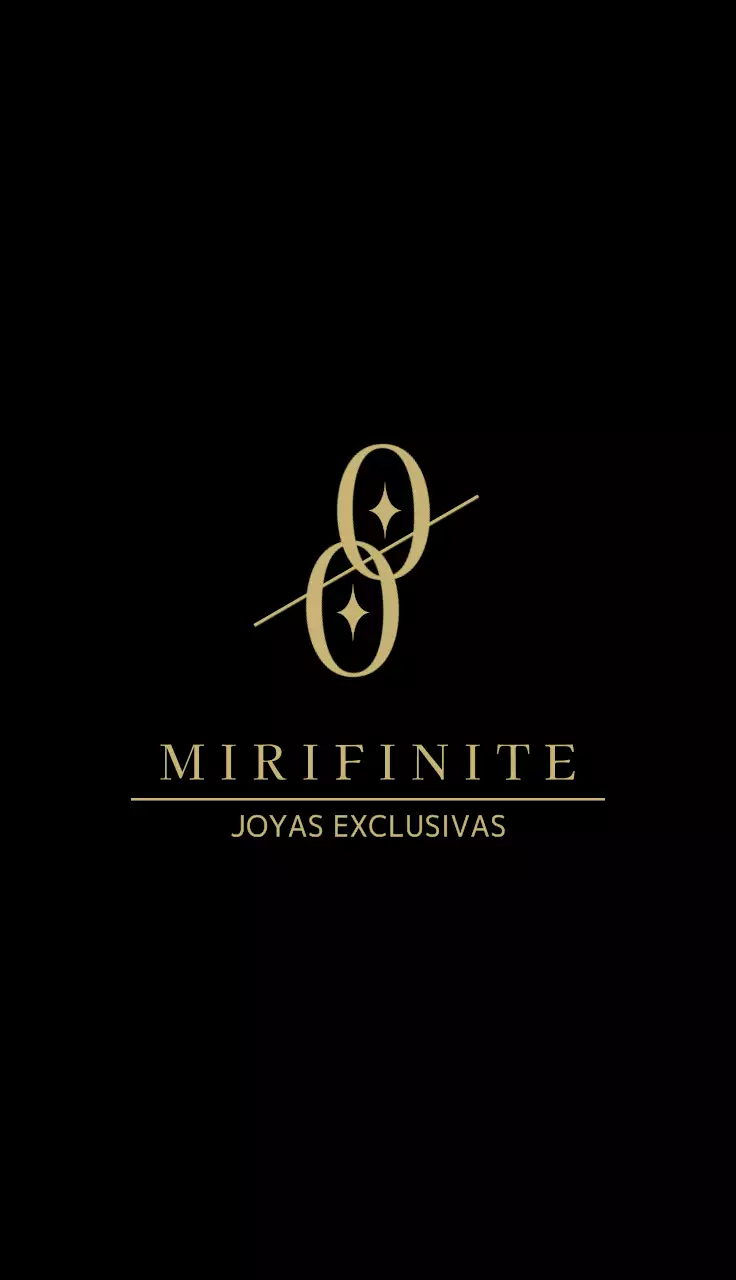 Joyería de lujo con un logotipo simbólico en negro y dorado