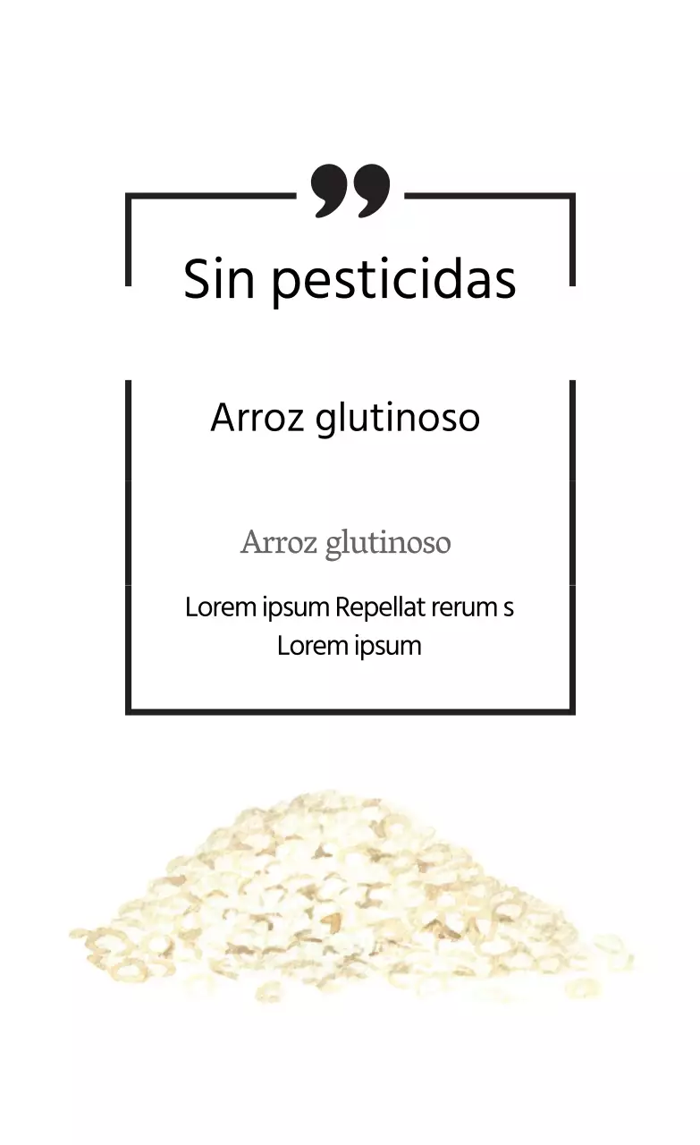 Etiqueta de producto agrícola simple de línea blanca
