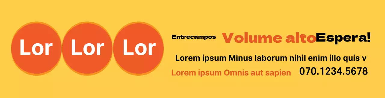 Promova a sua propriedade com toques de amarelo-laranja