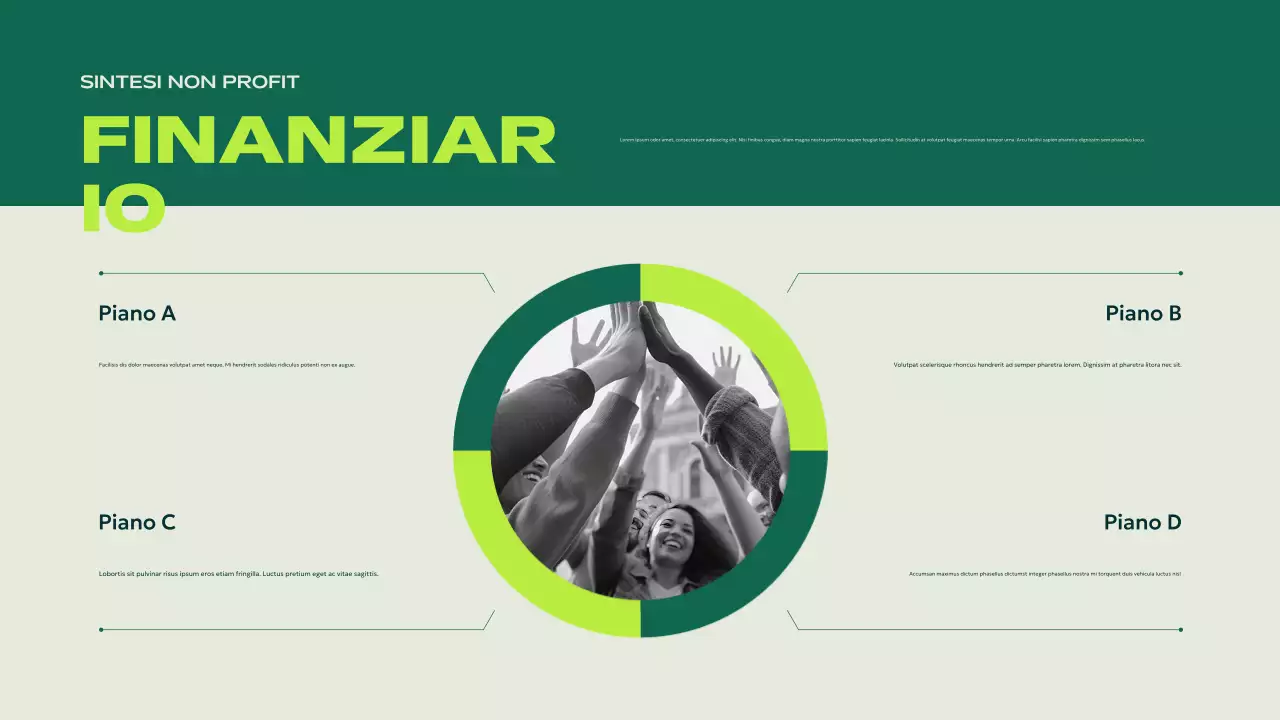 bando verde moderno no-profit