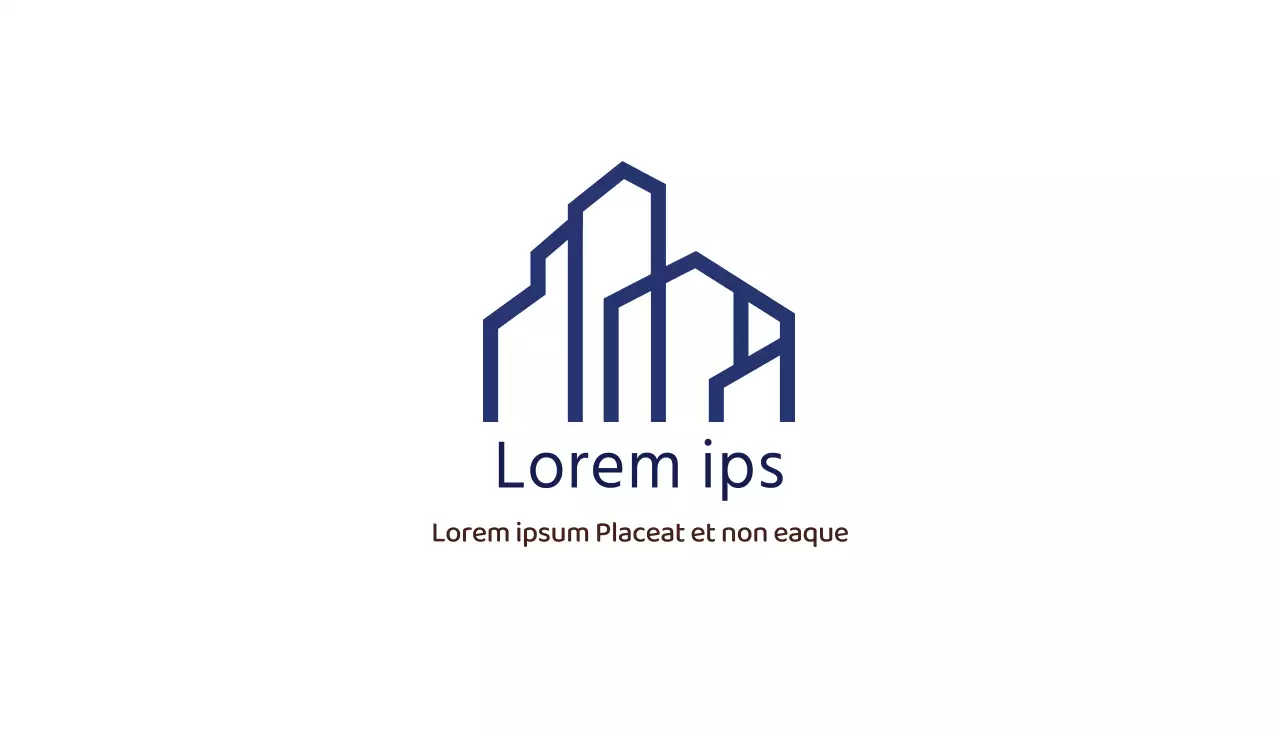 Marinha ilustração limpa imobiliário