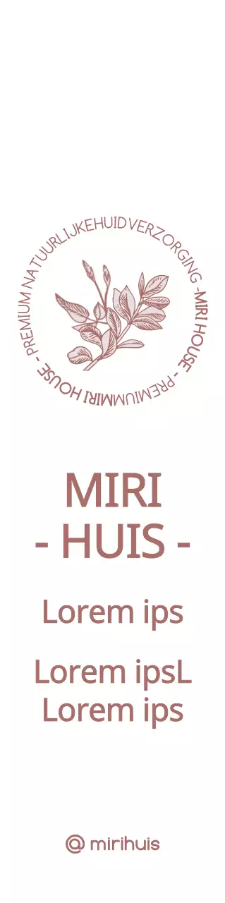 Een eenvoudige, emotionele ambient logostijl in licht- en donkerroze om je schoonheidswinkel te promoten en op de markt te brengen