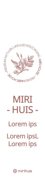 Een eenvoudige, emotionele ambient logostijl in licht- en donkerroze om je schoonheidswinkel te promoten en op de markt te brengen