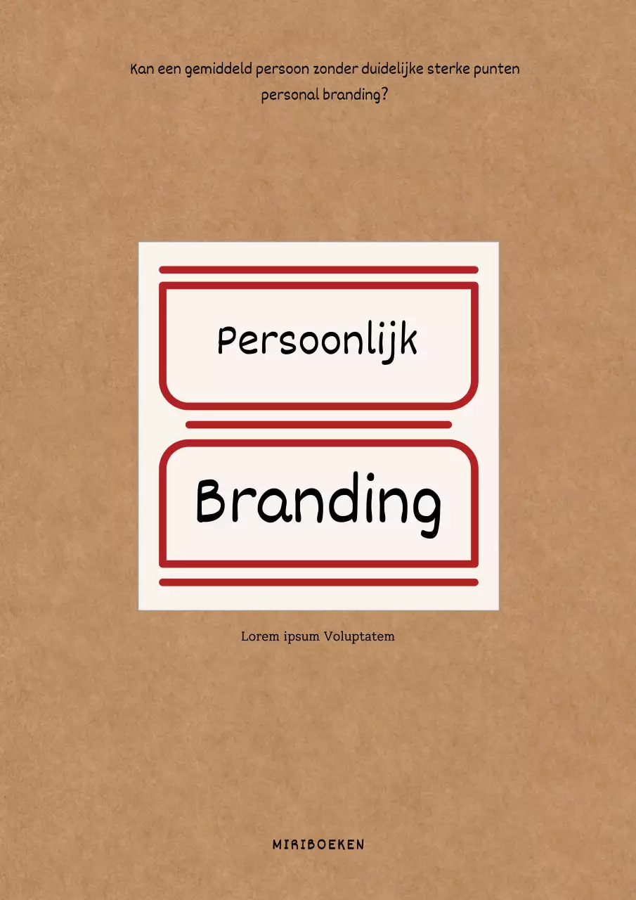 Bruin kraftkarton brandmerken