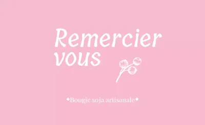 Bougie de soja faite à la main