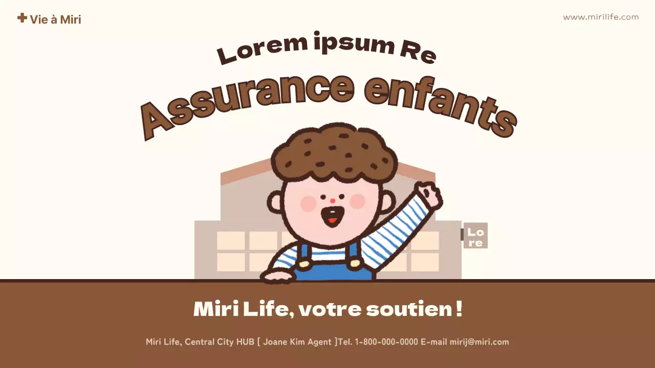 proposition d'assurance pour enfant mignon jaune