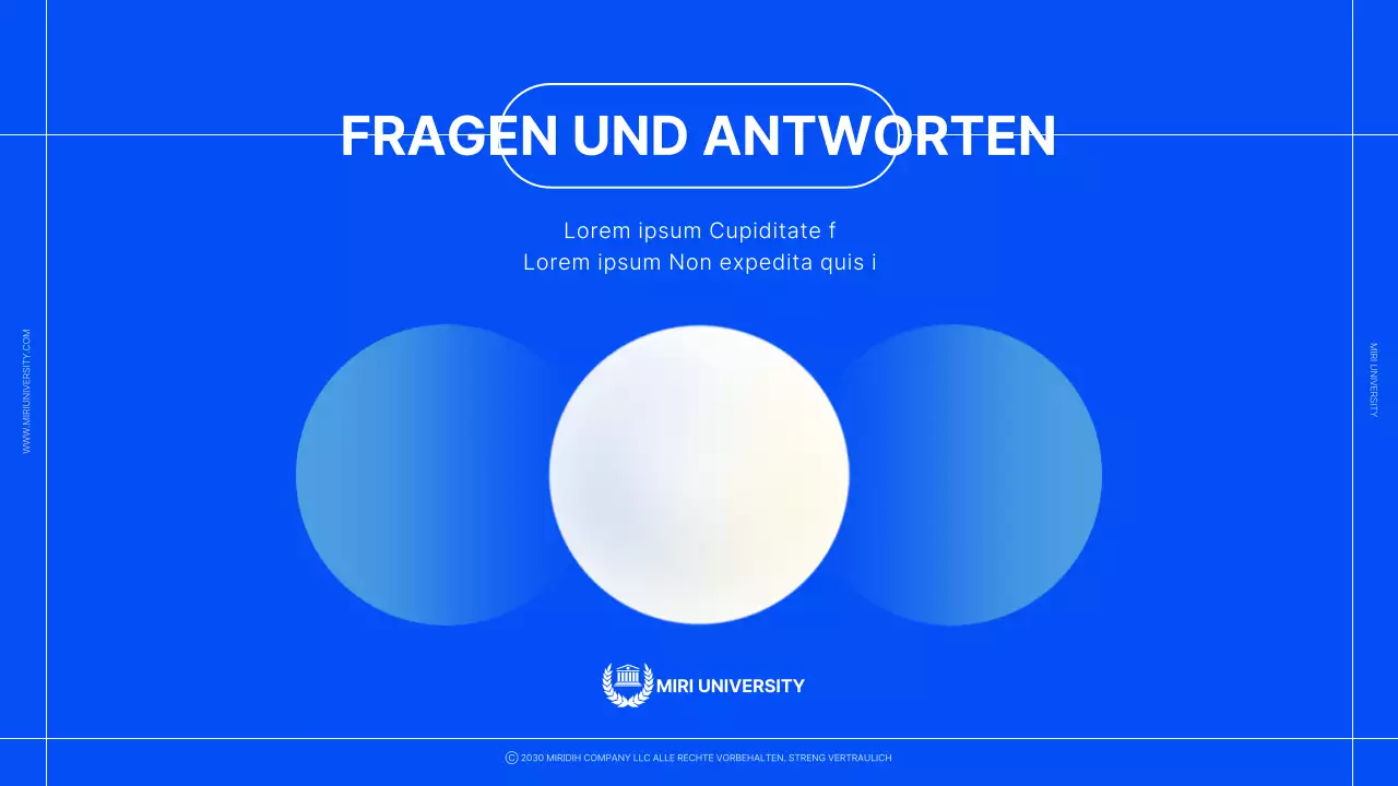 Eine einfache blaue und graue Host-Austausch-Informationssitzung