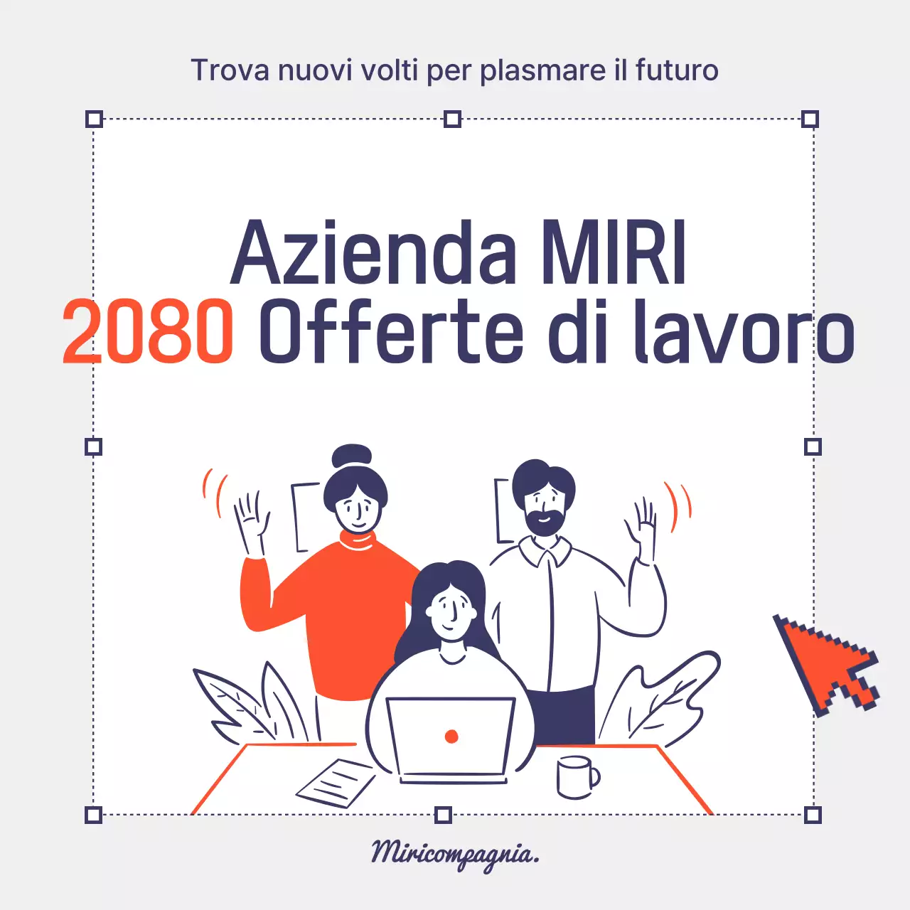 Reclutamento moderno grigio