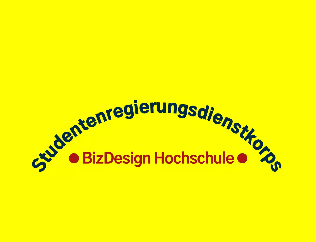 Einfache und saubere Schild-Symbol und Emblem Logo-Kombination Stil in gelb und marineblau-rot High-School-Student Regierung Service Organisation