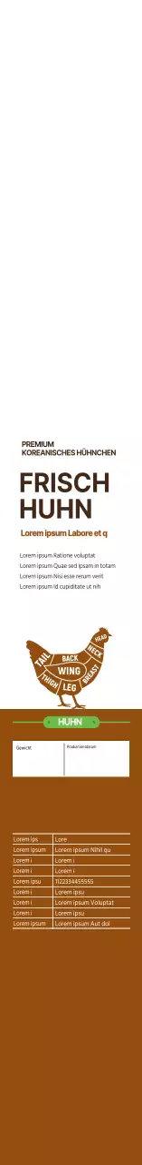 braunes, einfaches Hühnerbrustfleisch