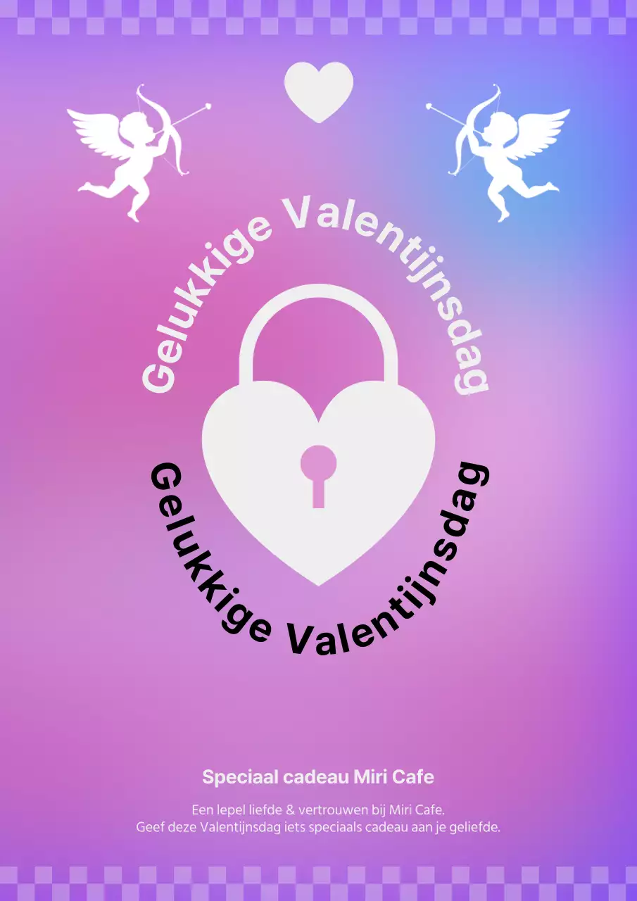 Valentijnsdag met liefdessloten en cupido concept