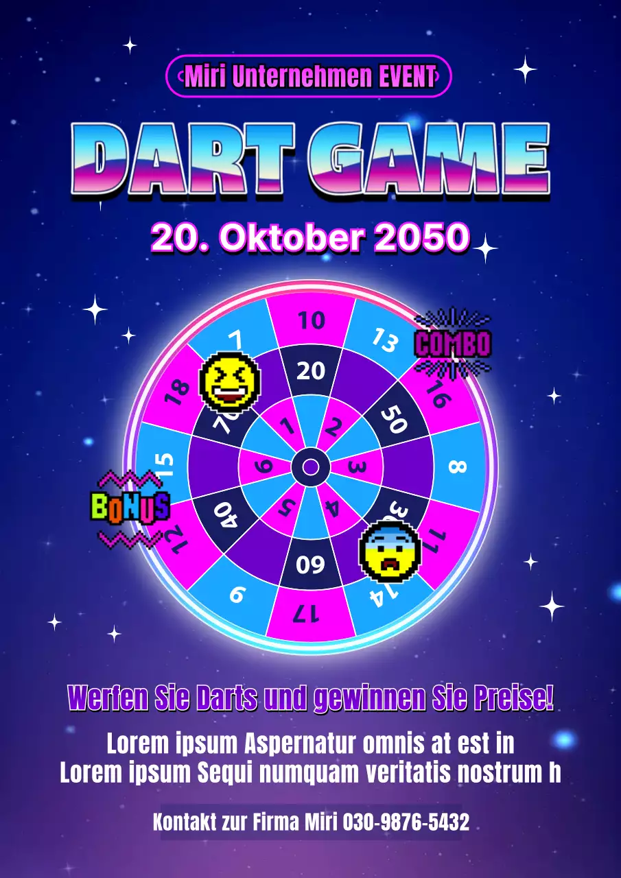 Galaxy Darts Webposter