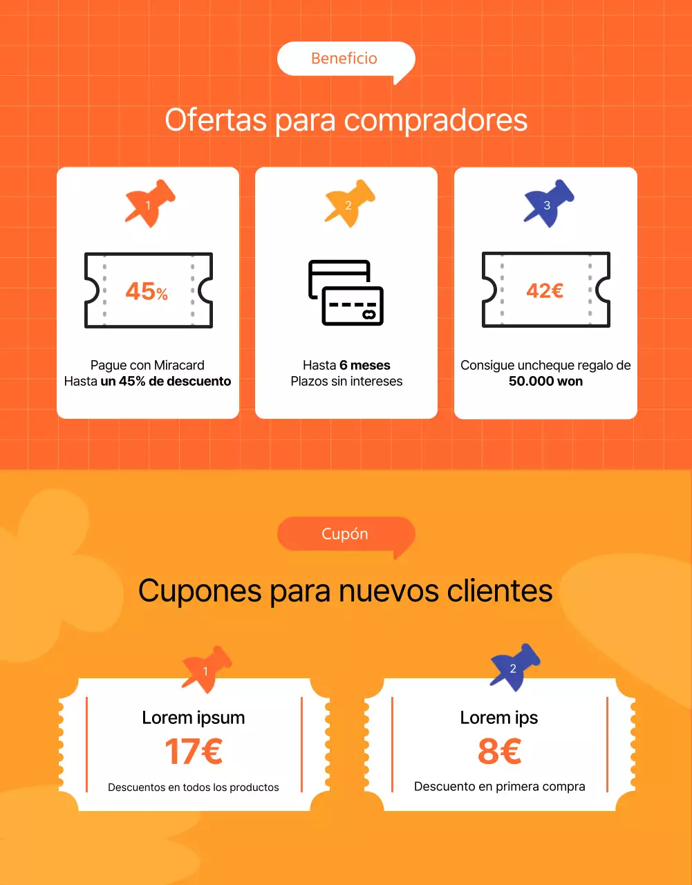 Ilustración kitsch naranja a juego