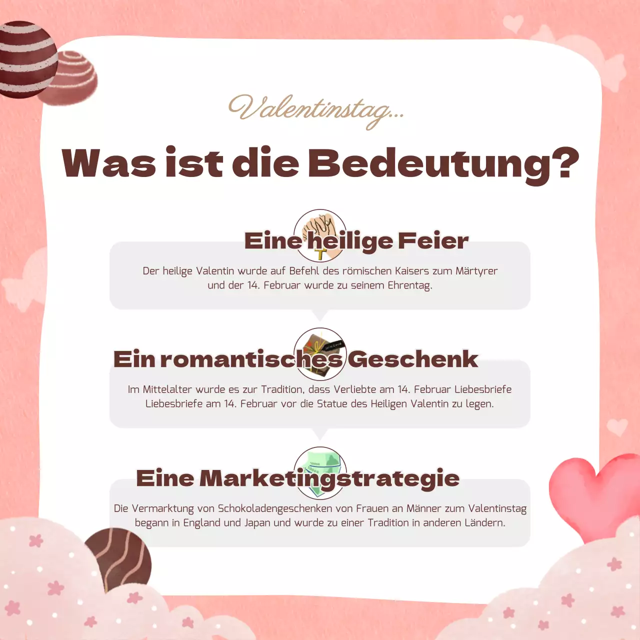 Valentinstag Thema mit rosa Ton süß und warm Handzeichnung Konzept