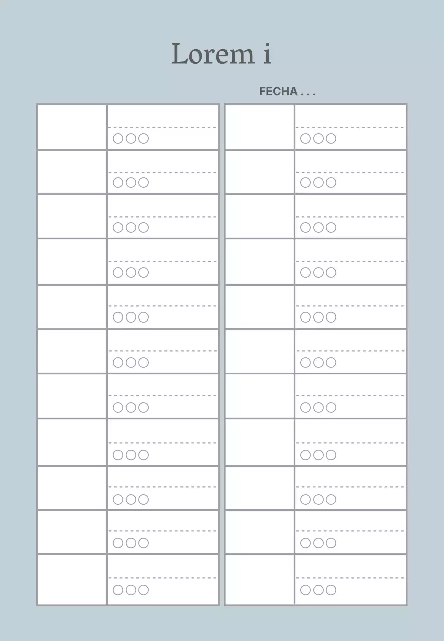 Línea azul vocabulario sencillo en inglés