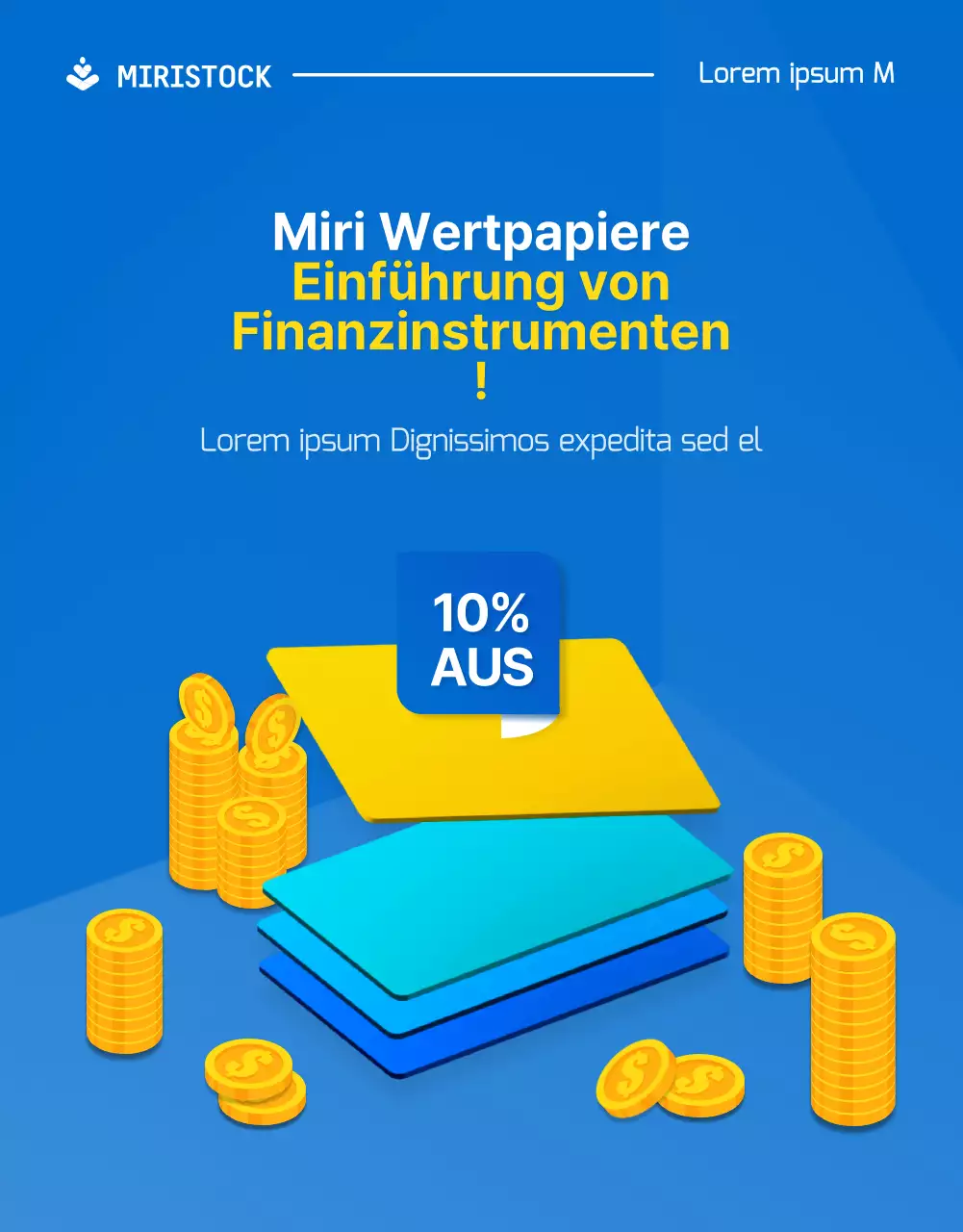Ereignisse von Wertpapierfinanzierungsinstrumenten mit blauen und gelben Punkten