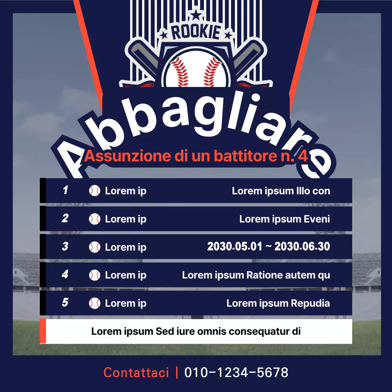 Il reclutamento del baseball della Marina sui social media