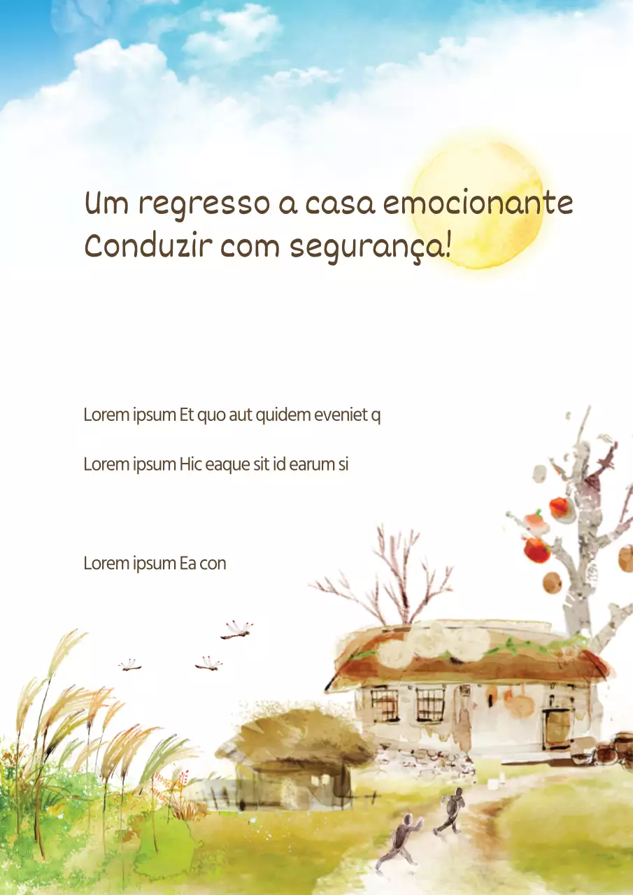 Emocionante viagem de regresso a casa