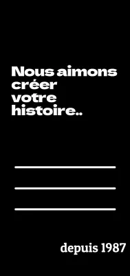 Marchandise simple en noir et blanc avec des phrases en anglais et soulignées