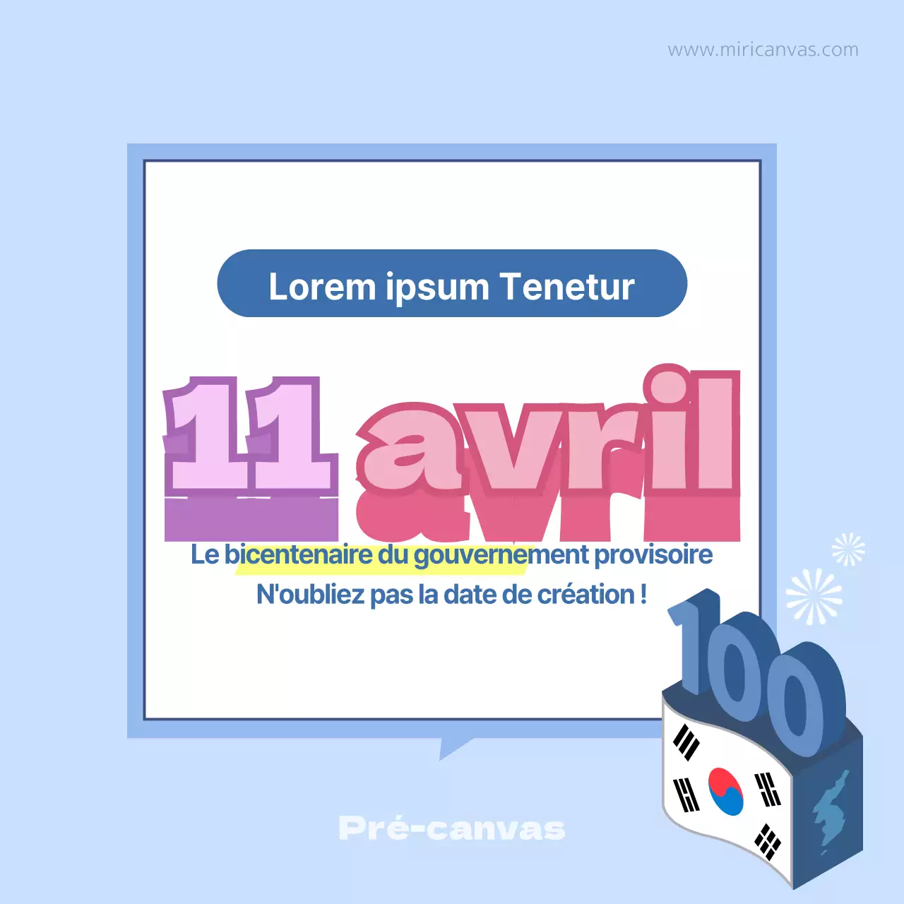 Les 100 ans du gouvernement provisoire