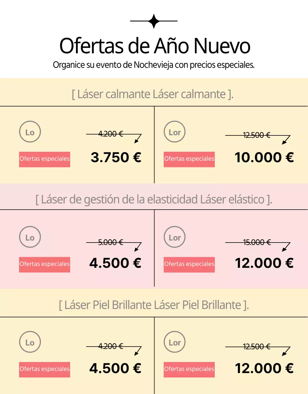 Promueva los tratamientos dermatológicos con láser en rosa y negro