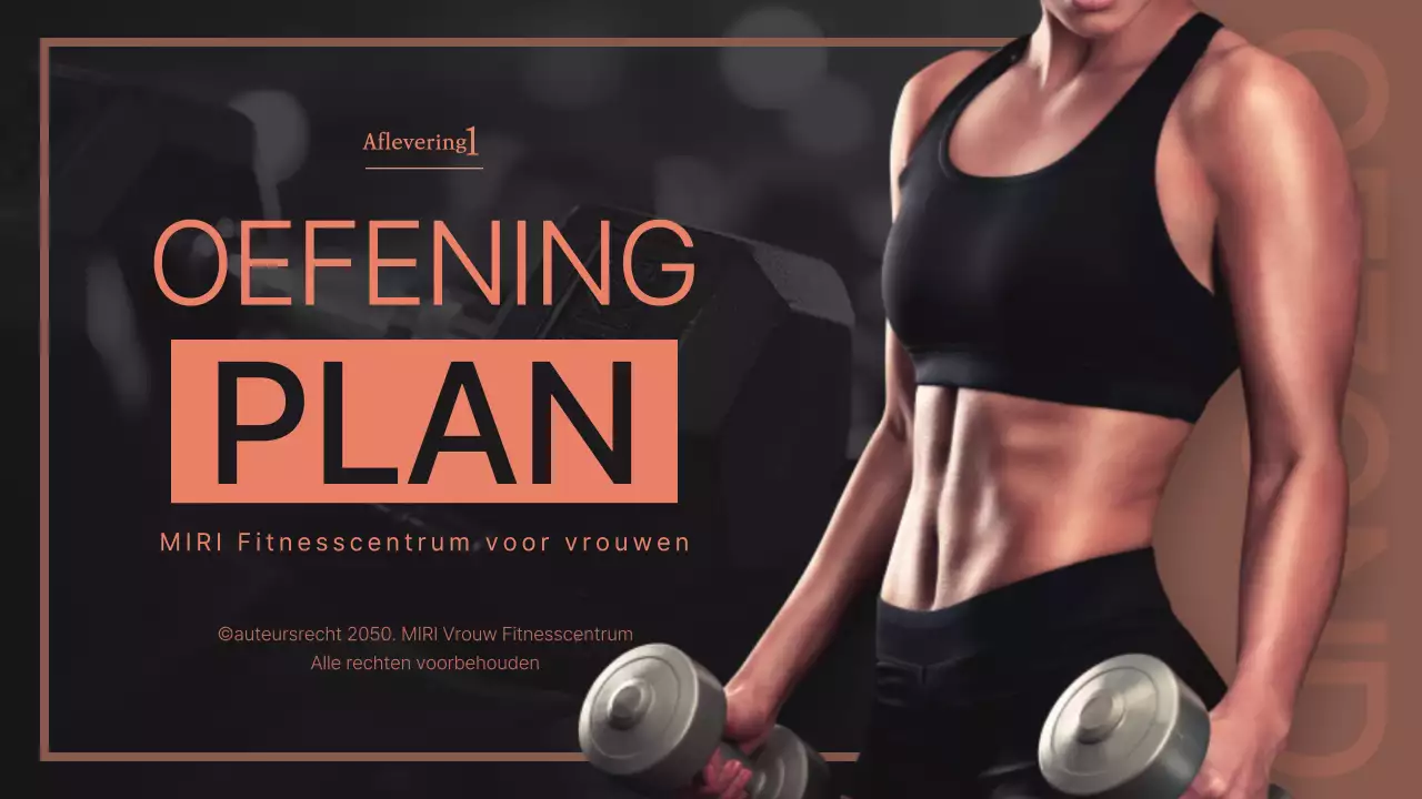 Eenvoudige typografie fitness workout in zwart en roze