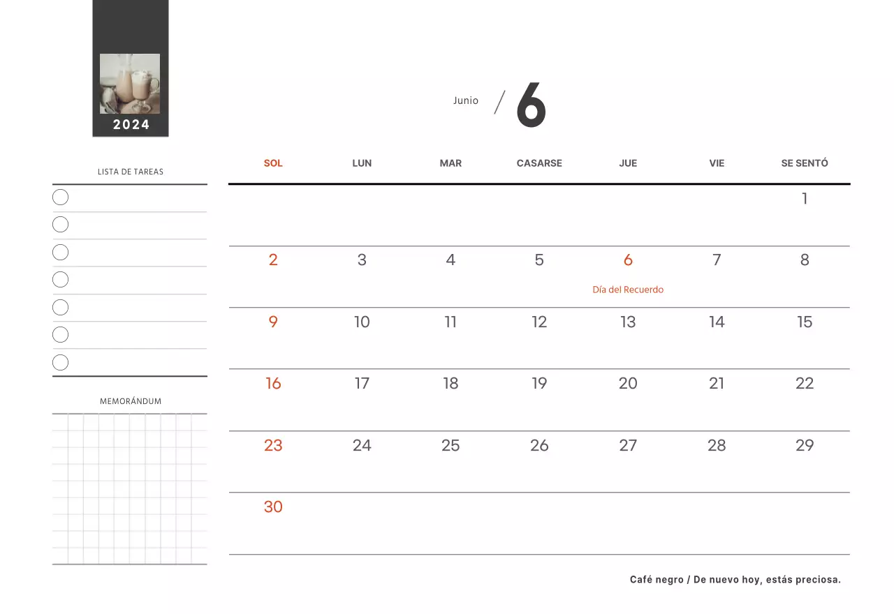 Un café sentimental blanco y marrón