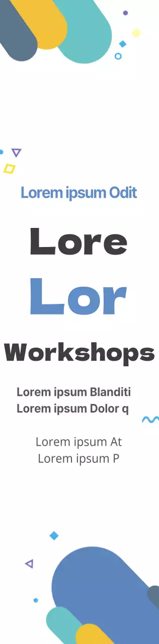Um estilo simples e giro em azul claro e preto Informações da oficina para a segunda metade do ano