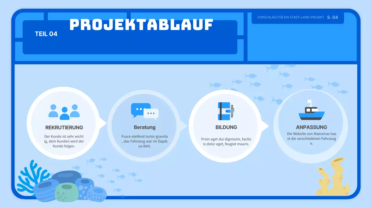 Hellblaue niedliche Spielzeug-Stil Bauerndorf Geschäftsvorschlag