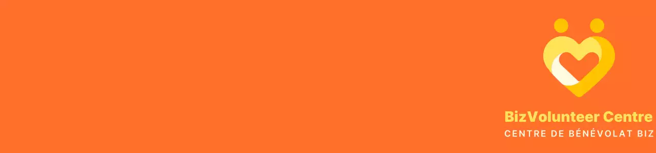 Logo simple en forme de cœur dans les tons orange et jaune vif Organisation centrale de sensibilisation