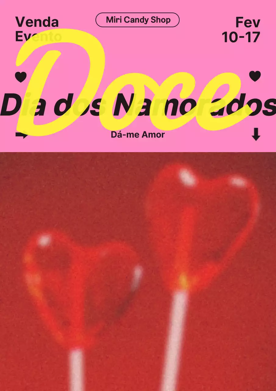 Dia Branco em rosa e vermelho