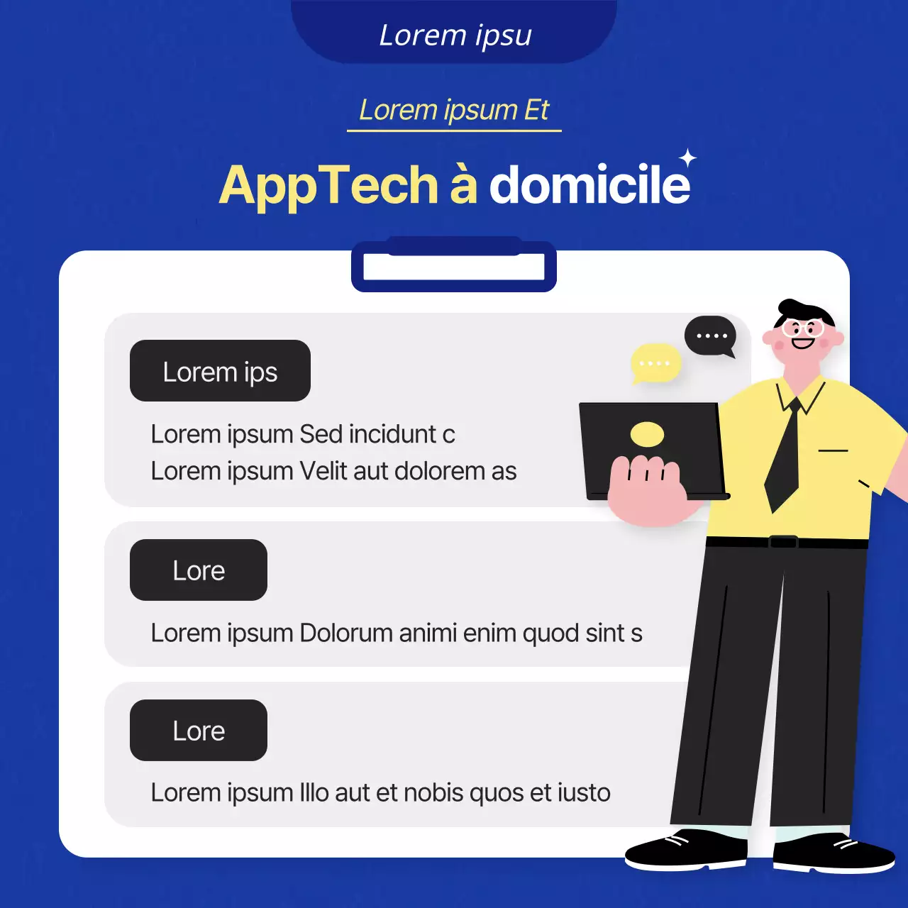 Blue and Yellow's College Life AppTech Tips description de la chaînea