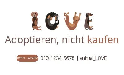Adoptieren, nicht kaufen