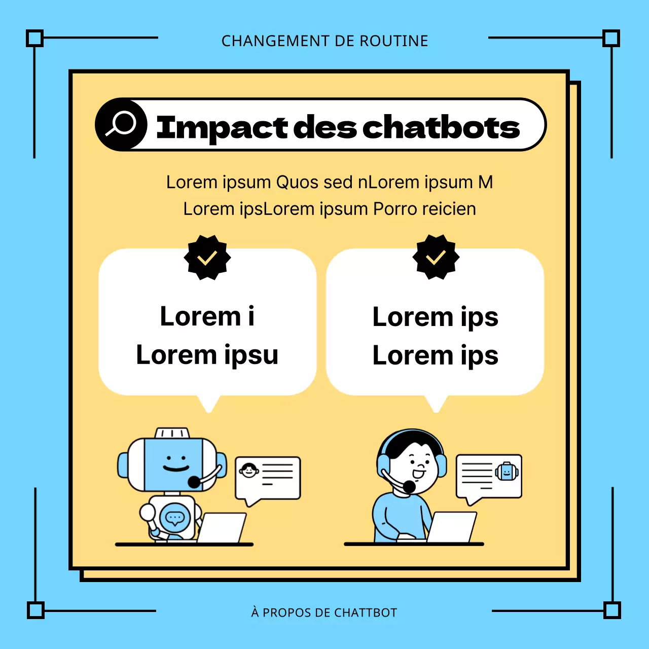 Discussions sur le chatbot bleu AI