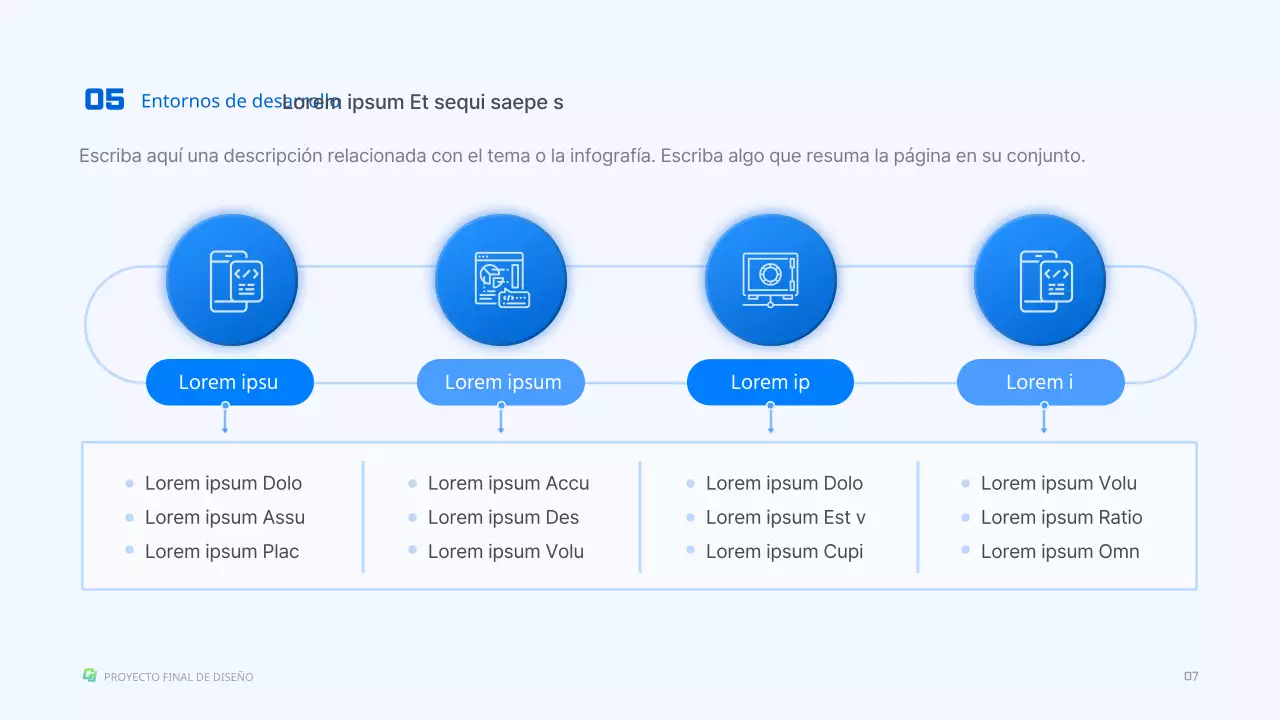 Desafío de ciencia e ingeniería con el concepto de forma tridimensional azul