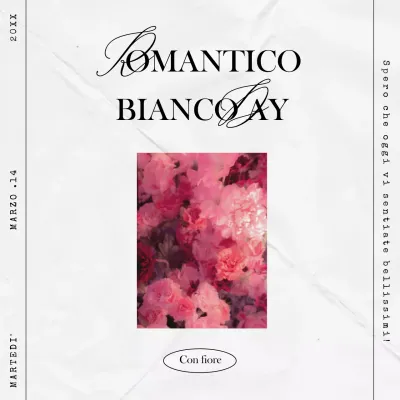 Tema bianco Layout semplice Giorno bianco