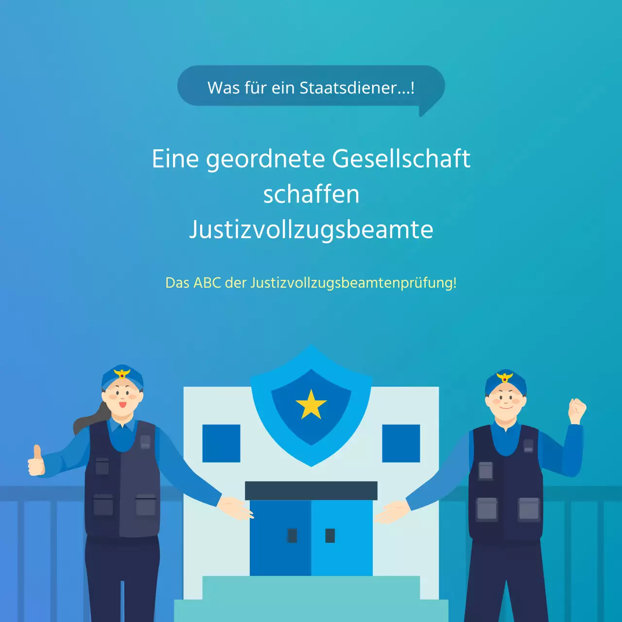 Über Justizvollzugsbeamte in Blau