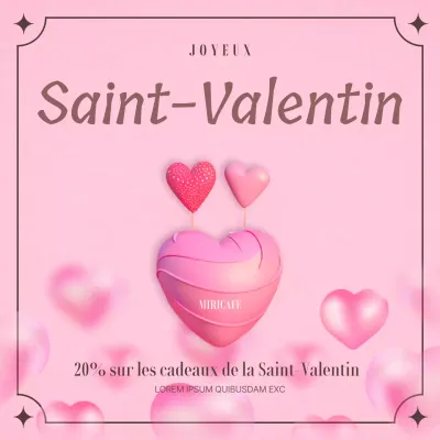 Un joli dessert rose pour le café de la Journée blanche